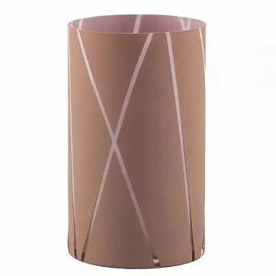 Vase Verre Ortensia D10 H25 Taupe/Rose