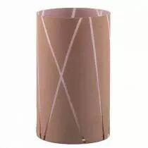 Vase Verre Ortensia D10 H25 Taupe/Rose